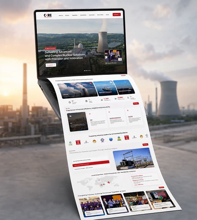 CORE Energy Systems – Industrial & Engineering Website Design 2