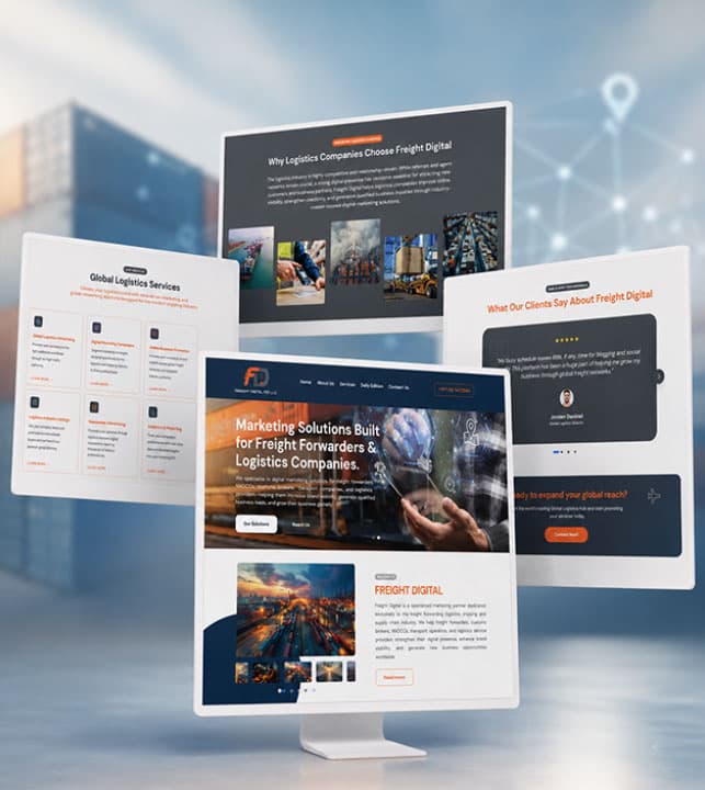 Freight Digital FZC – Logistics & Freight Industry Website Design 2