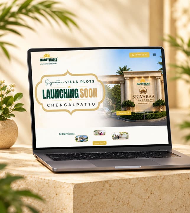 Harithams – Real Estate & Property Website Design 2