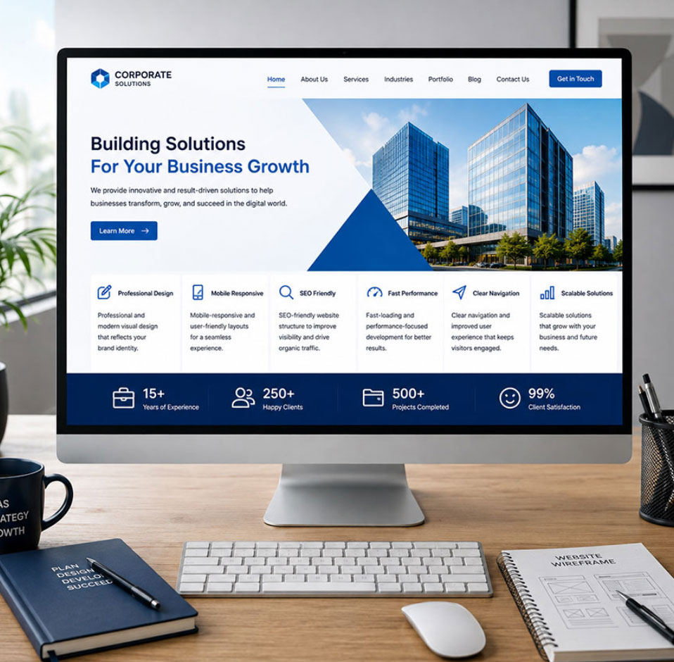 Corporate website design