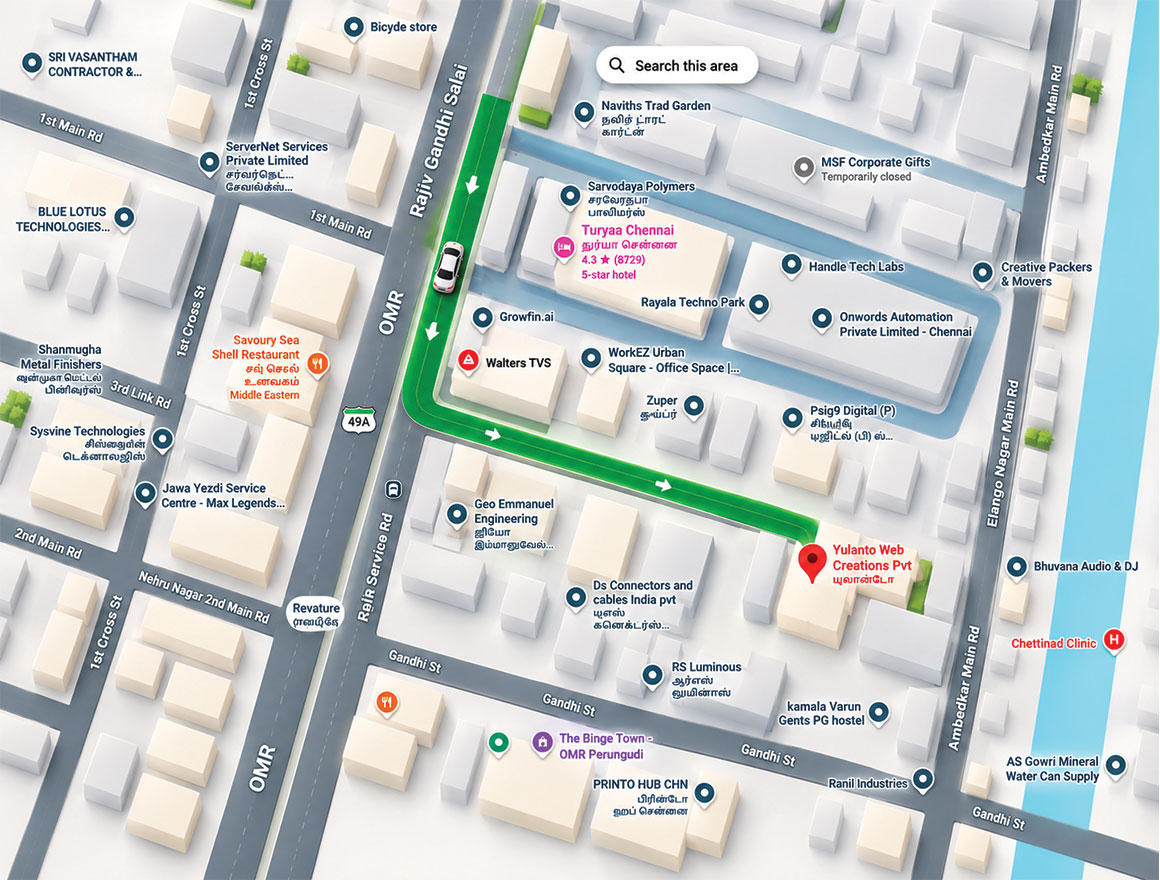 Yulanto Web Creations Location Map